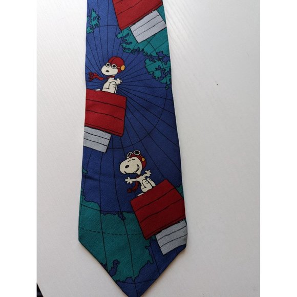 Manhattan Menswear Vintage Peanuts 1995 Snoopy Tie - Picture 2 of 5